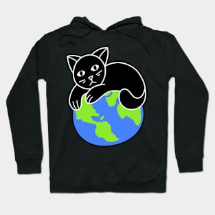 World Domination Black Cat Hoodie